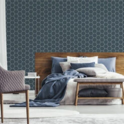 Superfresco Easy Vliesbehang Honingraad Blauw 101671 -Superfresco Easy Behang Exporteren Winkel 123 104