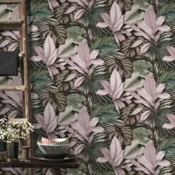 Superfresco Easy Vliesbehang Indra Groen-roze 106742 -Superfresco Easy Behang Exporteren Winkel 123 1218