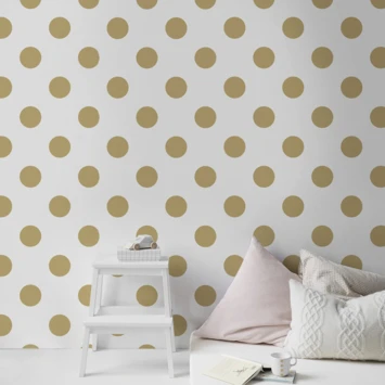 Superfresco Easy Vliesbehang Stippen Goud 100105 2 Superfresco Easy Vliesbehang Stippen Goud 100105 - Afbeelding 2