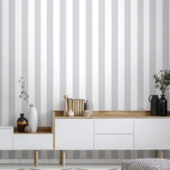 Superfresco Easy Vliesbehang Strepen Zilver 100100 -Superfresco Easy Behang Exporteren Winkel 123 304