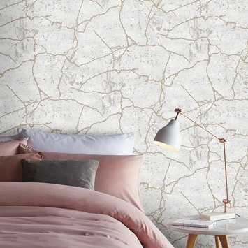 Superfresco Easy Vliesbehang Kintsugi Rose Goud 104870 2 Superfresco Easy Vliesbehang Kintsugi Rose Goud 104870 - Afbeelding 2