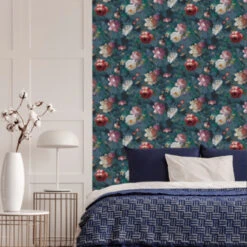 Superfresco Easy Vliesbehang Isabelle Donkerblauw (108623) -Superfresco Easy Behang Exporteren Winkel 123 496