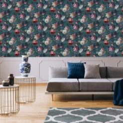 Superfresco Easy Vliesbehang Isabelle Donkerblauw (108623) -Superfresco Easy Behang Exporteren Winkel 123 500