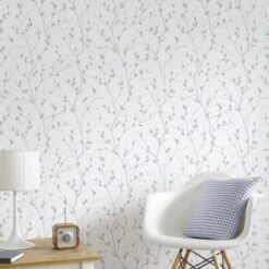 Superfresco Easy Vliesbehang Karma Wit-blauw 33-280 -Superfresco Easy Behang Exporteren Winkel 123 719