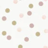 Superfresco Easy Vliesbehang Polka Stippen Roze-goud (108565)