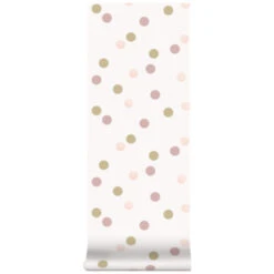 Superfresco Easy Vliesbehang Polka Stippen Roze-goud (108565) -Superfresco Easy Behang Exporteren Winkel 123 75