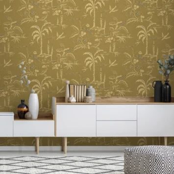 Superfresco Easy Vliesbehang Soraya Okergeel 113309 2 Superfresco Easy Vliesbehang Soraya Okergeel 113309 - Afbeelding 2