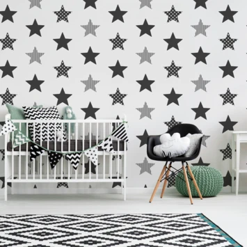 Superfresco Easy Vliesbehang Superster Zwart-wit 100110 3 Superfresco Easy Vliesbehang Superster Zwart-wit 100110 - Afbeelding 3