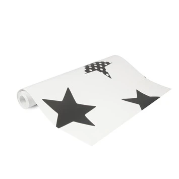 Superfresco Easy Vliesbehang Superster Zwart-wit 100110 5 Superfresco Easy Vliesbehang Superster Zwart-wit 100110 - Afbeelding 5