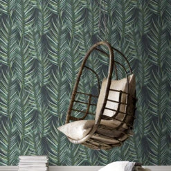 Superfresco Easy Vliesbehang Palmen Blauw/groen (dessin 100558) -Superfresco Easy Behang Exporteren Winkel 41 1002