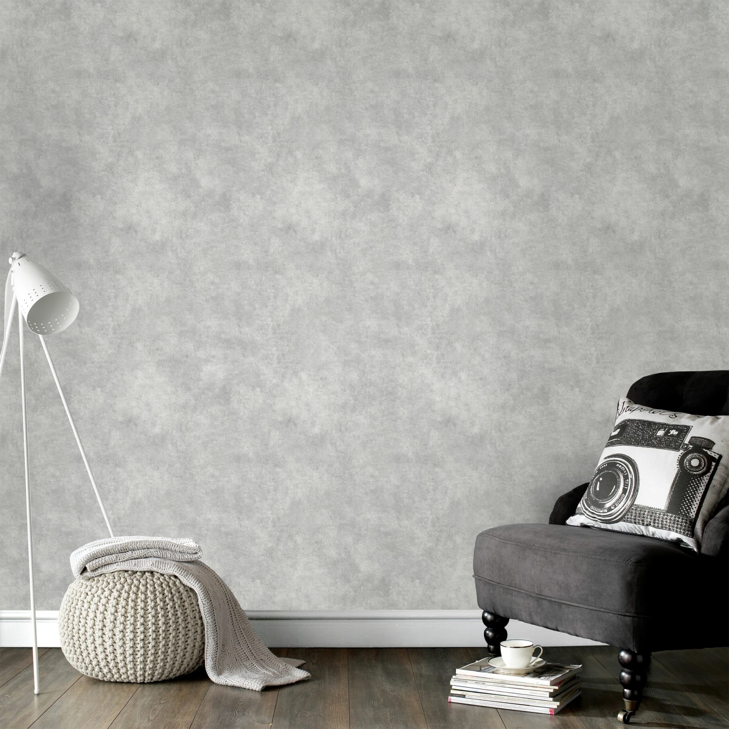 Superfresco Easy Vliesbehang Beton Cire Middengrijs (dessin 106989) 2 Superfresco Easy Vliesbehang Beton Cire Middengrijs (dessin 106989) - Afbeelding 2