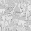 Superfresco Easy Vliesbehang Jungle Dieren Grijs (dessin 108567)