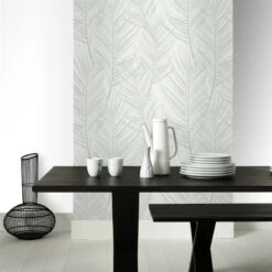 Superfresco Easy Vliesbehang Palm Wit-grijs (dessin 105964) -Superfresco Easy Behang Exporteren Winkel 41 1329