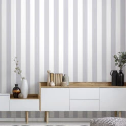 Superfresco Easy Vliesbehang Strepen Zilver (dessin 100100) -Superfresco Easy Behang Exporteren Winkel 41 255