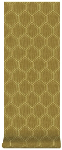 Superfresco Easy Vliesbehang Hexagon Oker (dessin 103976) -Superfresco Easy Behang Exporteren Winkel 41 297