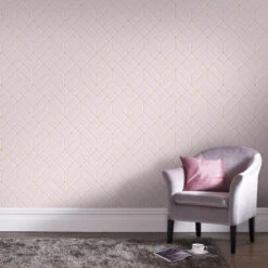 Superfresco Easy Vliesbehang Losanges Rose (dessin 106156) -Superfresco Easy Behang Exporteren Winkel 41 308