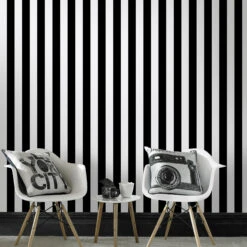 Superfresco Easy Vliesbehang Strepen Zwart-wit (dessin 100099) -Superfresco Easy Behang Exporteren Winkel 41 314