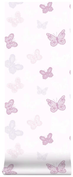 Superfresco Easy Vliesbehang Vlinders Wit-roze (dessin 100114) -Superfresco Easy Behang Exporteren Winkel 41 543